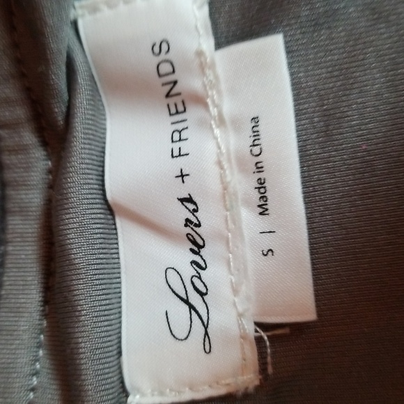 Lovers & Friends | Gray Velvet Faux Wrap Ruffled Mini Skirt - Picture 7 of 9